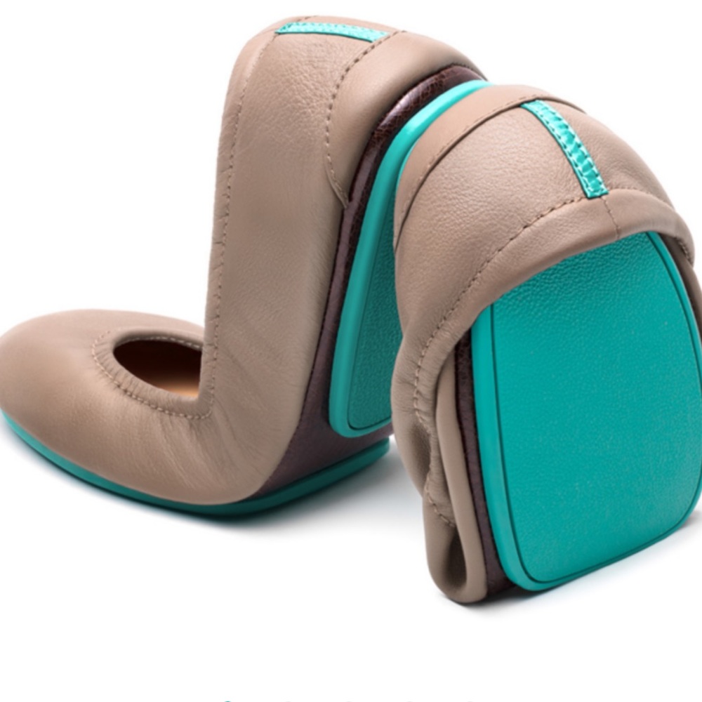 Size 10 Taupe Tieks Ballet Flats